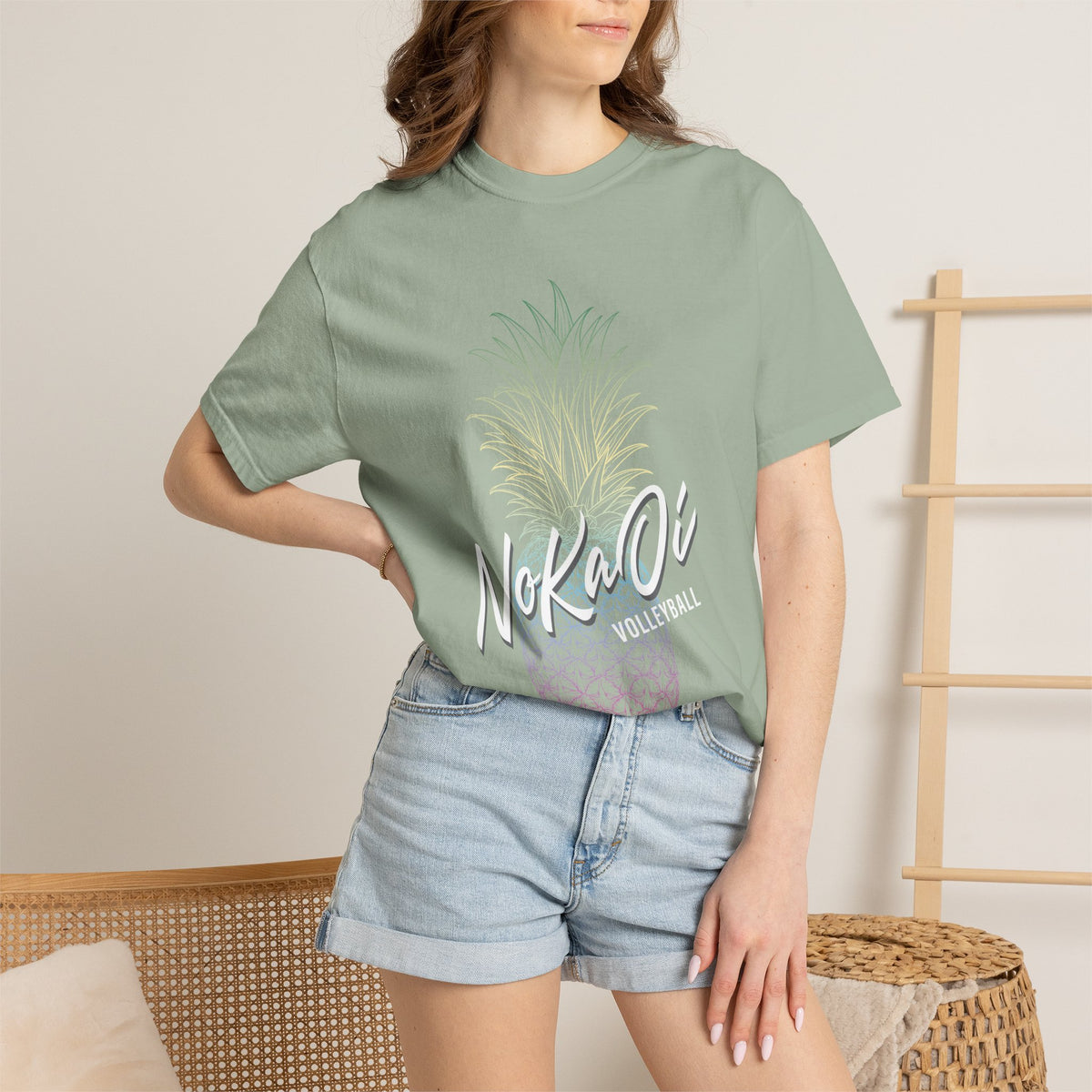 NoKaOi Volleyball Hawaii Pineapple T-Shirt