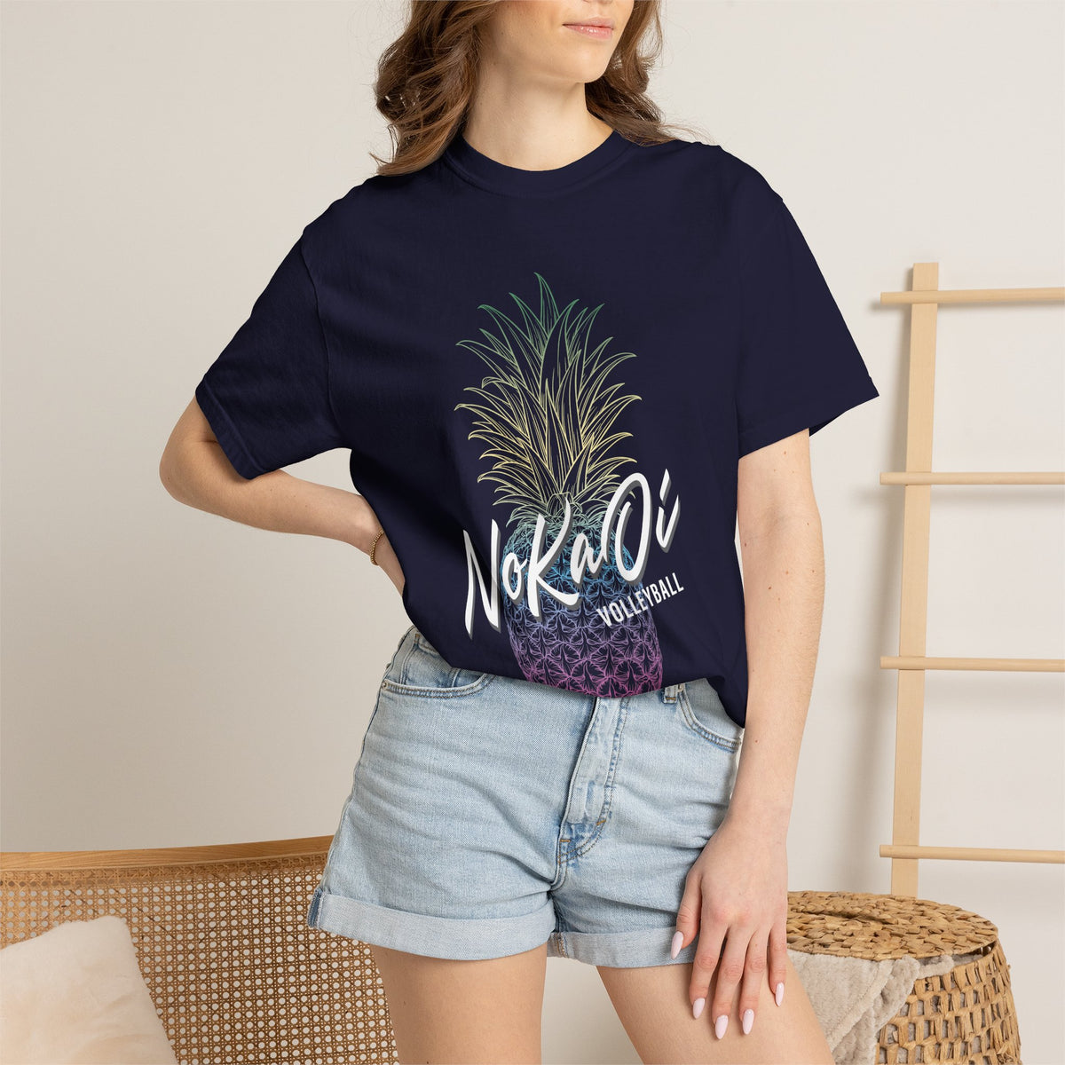 NoKaOi Volleyball Hawaii Pineapple T-Shirt