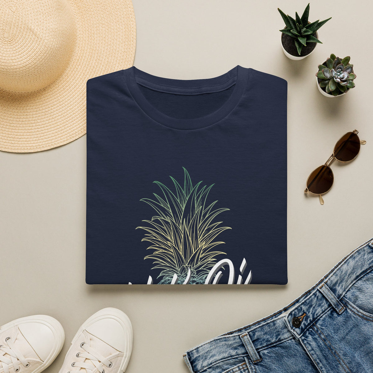 Pineapple NoKaOi Volleyball Graphic T-Shirt