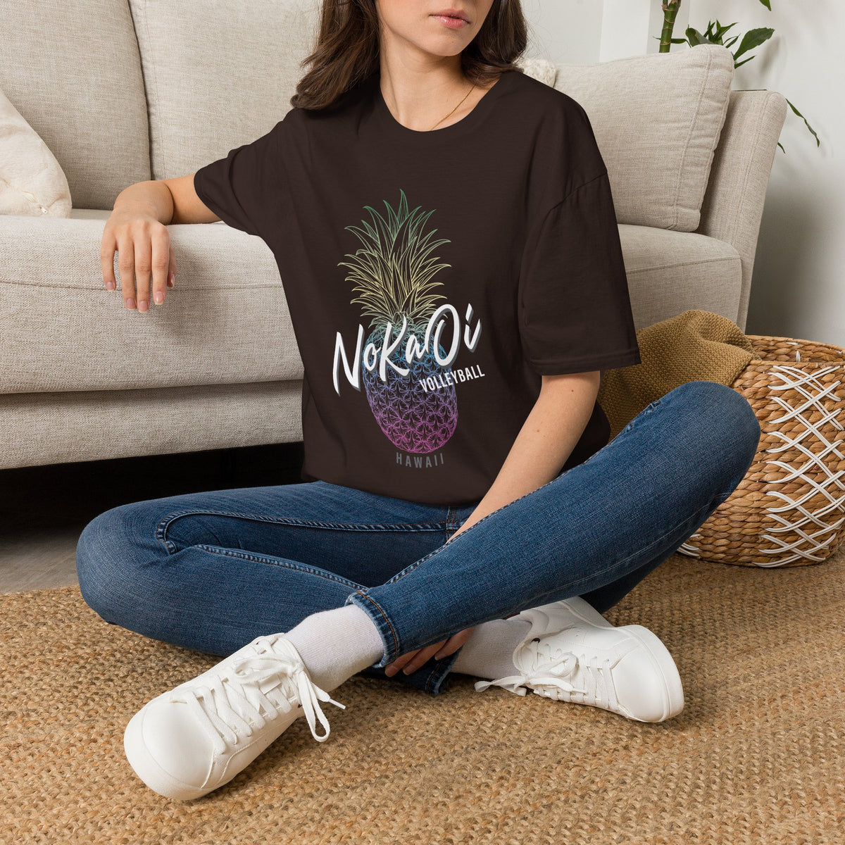 Pineapple NoKaOi Volleyball Graphic T-Shirt