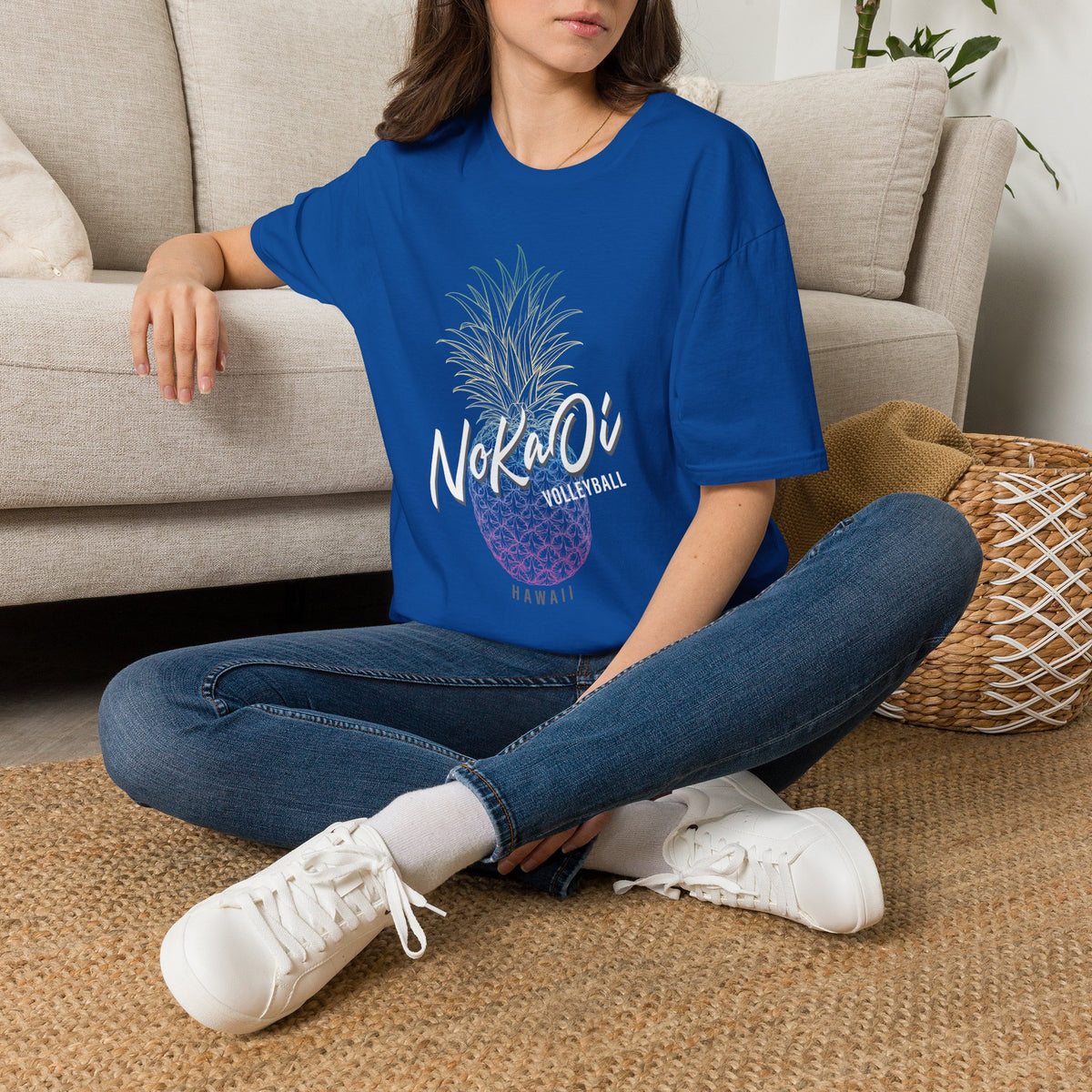 Pineapple NoKaOi Volleyball Graphic T-Shirt