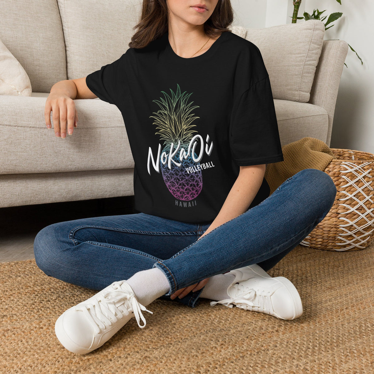 Pineapple NoKaOi Volleyball Graphic T-Shirt