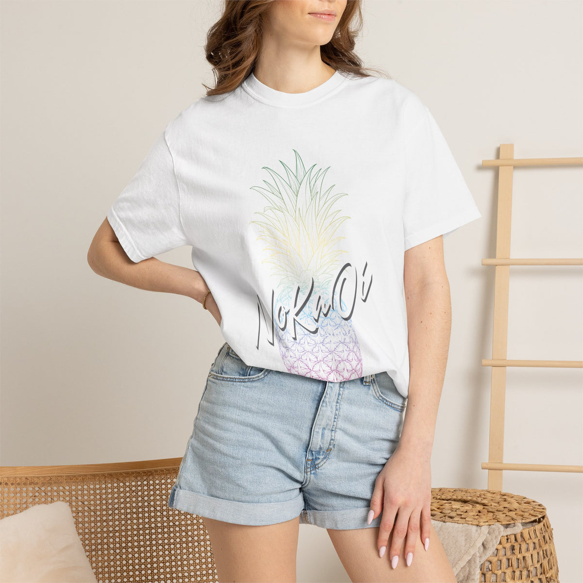 NoKaOi Volleyball Hawaii Pineapple T-Shirt