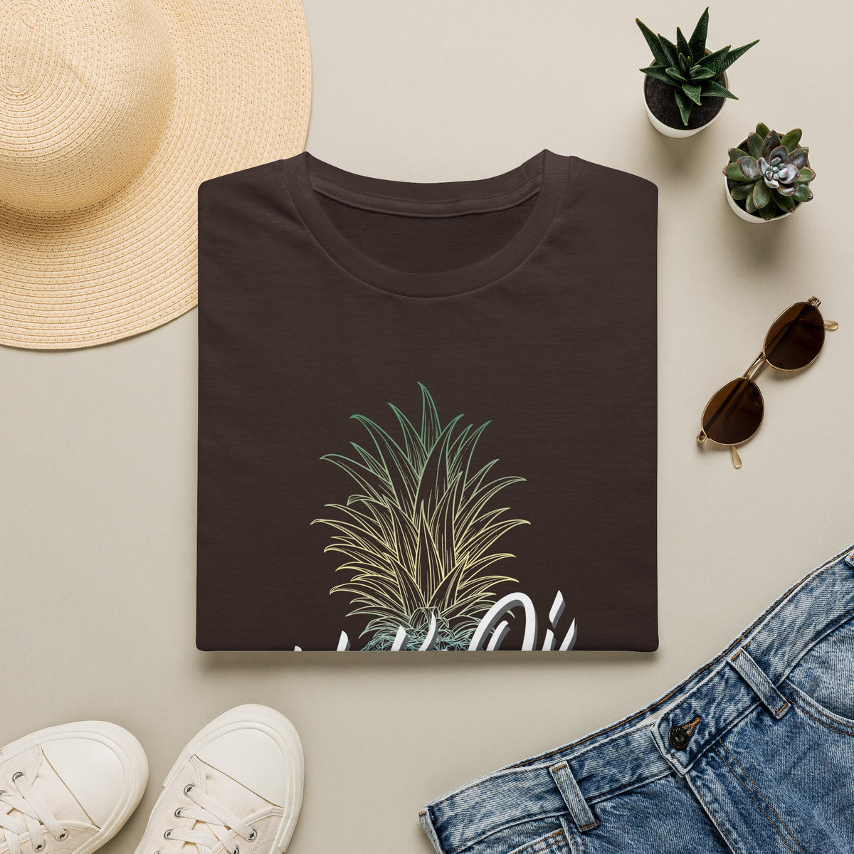 Pineapple NoKaOi Volleyball Graphic T-Shirt