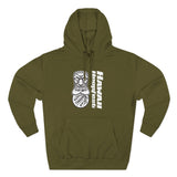Hawaii Hoopfest Hoodie — Tiki Shield Basketball Fleece Pullover