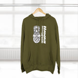 Hawaii Hoopfest Hoodie — Tiki Shield Basketball Fleece Pullover