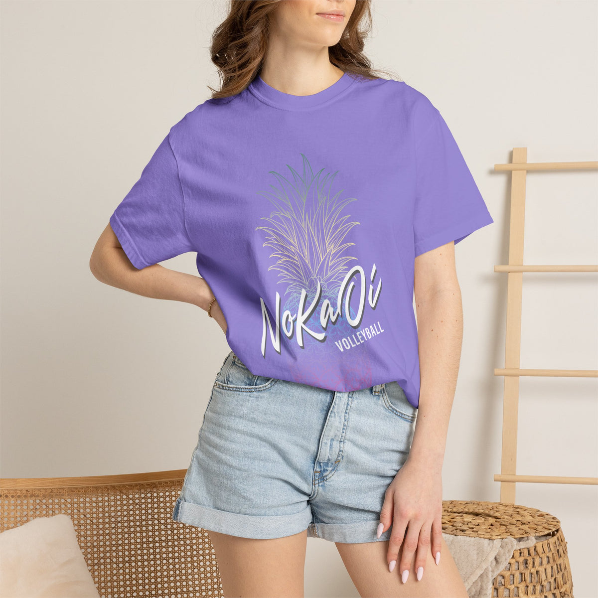 NoKaOi Volleyball Hawaii Pineapple T-Shirt