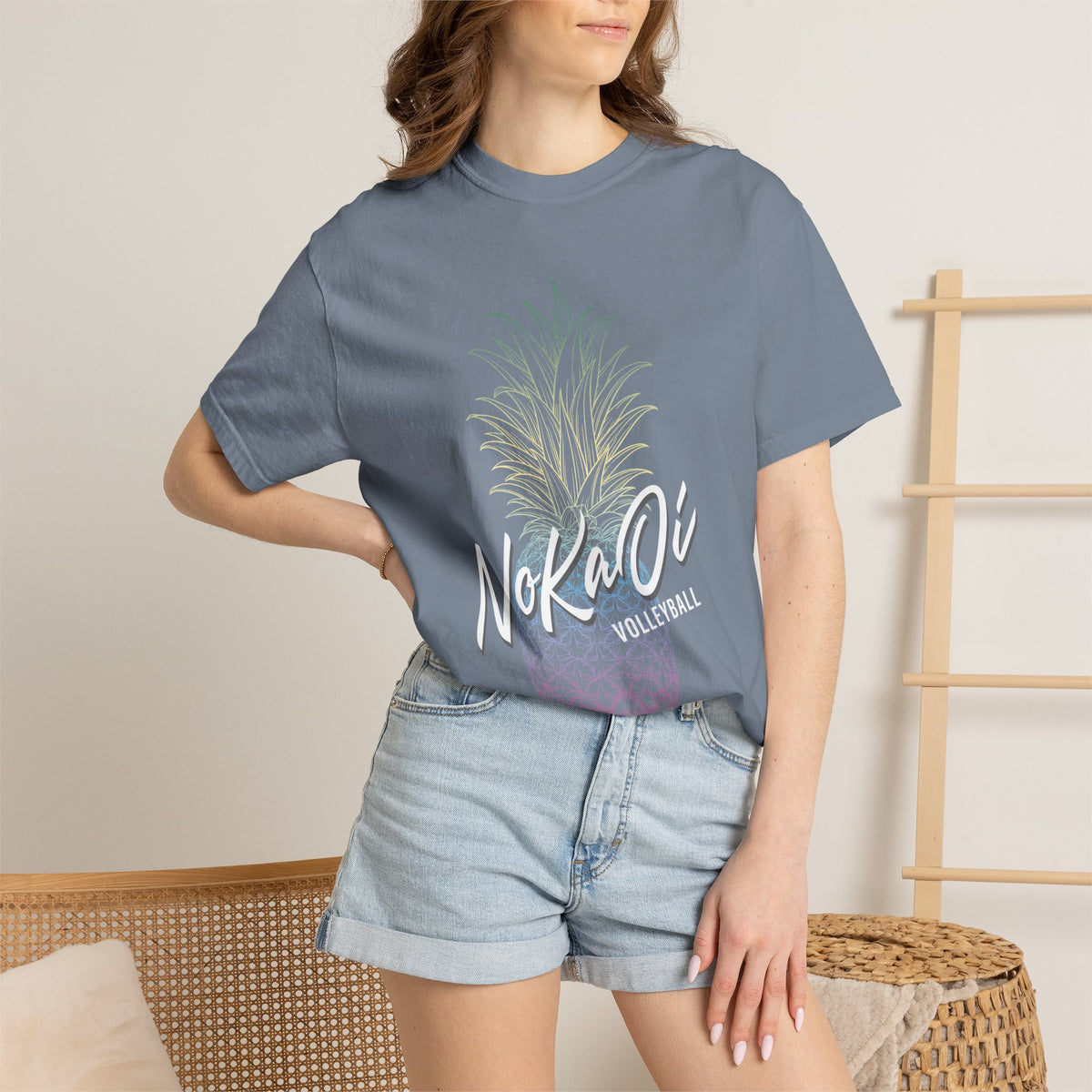 NoKaOi Volleyball Hawaii Pineapple T-Shirt