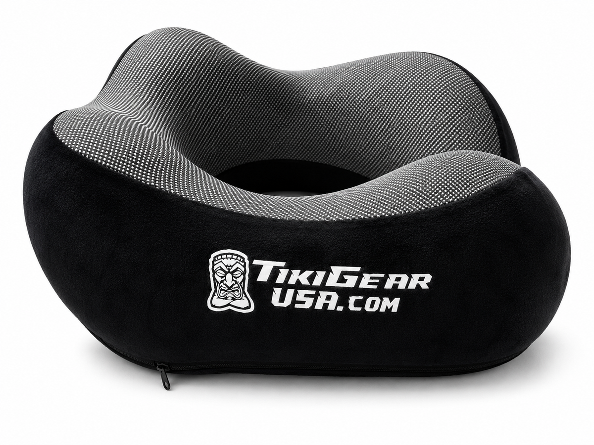 Tiki Gear Neck Pillow - Black