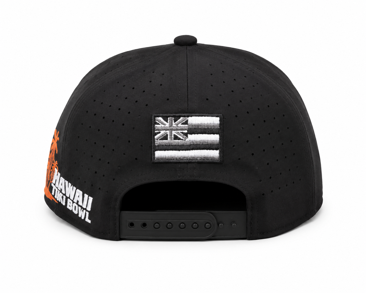 Hawaii Tiki Bowl - Black Ball Cap