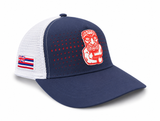 Hawaii Tiki Bowl - Navy & White Ball Cap