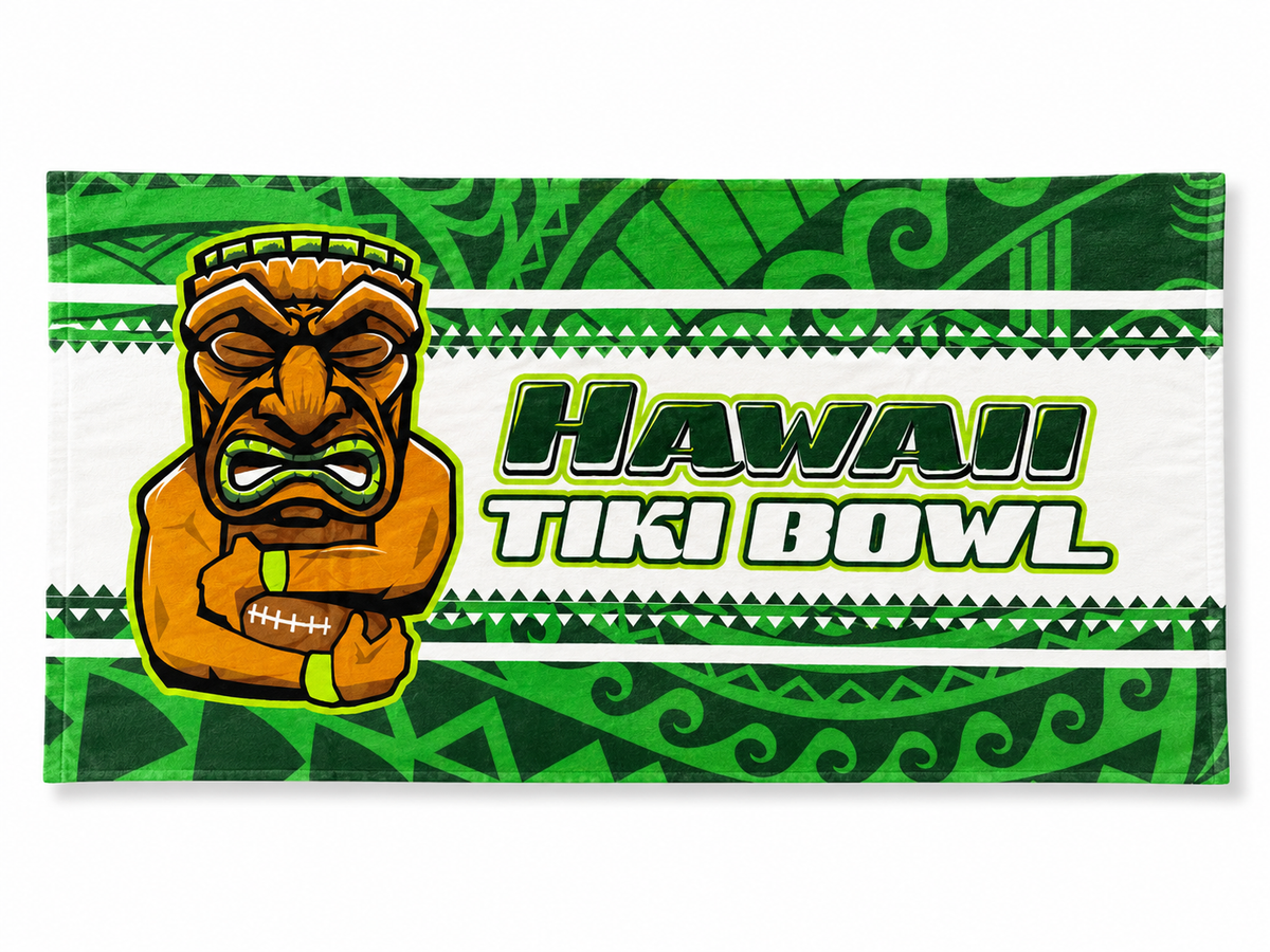Hawaii Tiki Bowl - Beach Towel